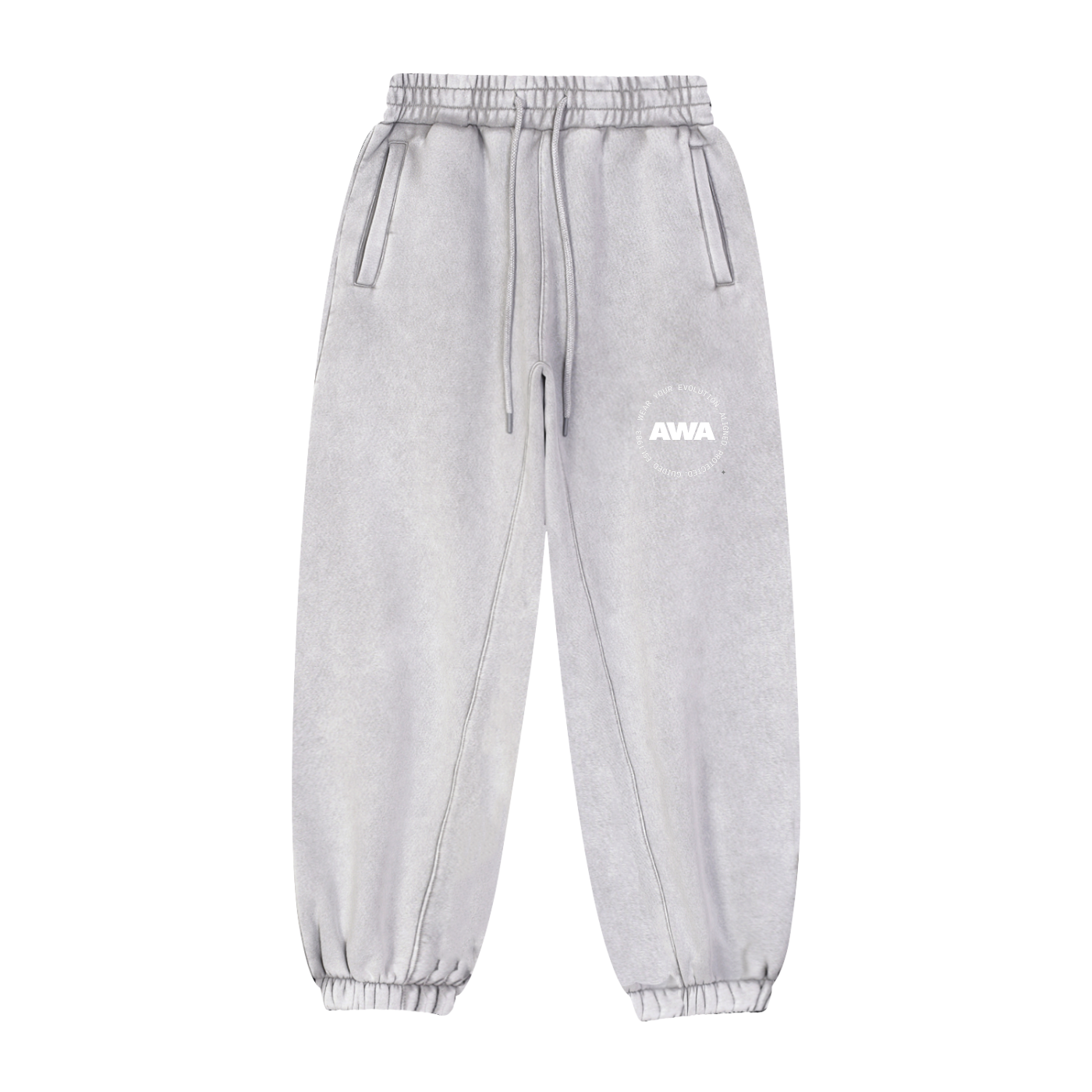 AWA Circle Logo Fleeced Jogger Sweatpants