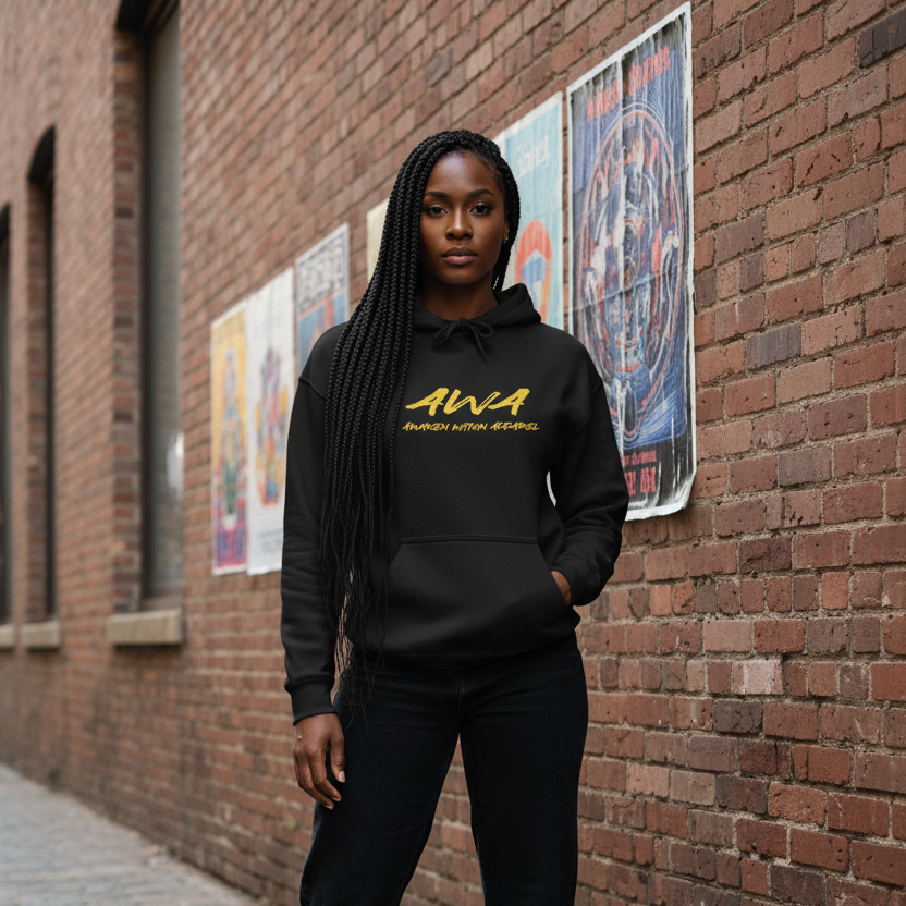 Female model, brick alley setting