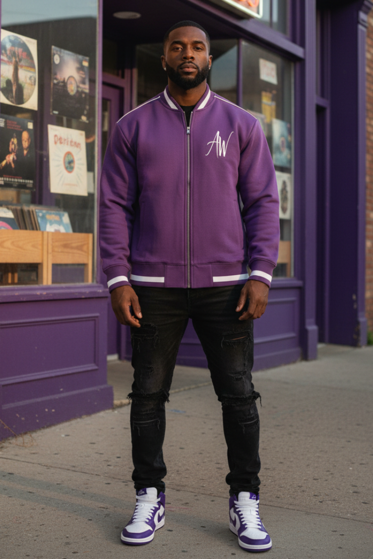 First male model wearing jacket