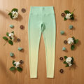Flat Lay – Mint to Yellow Ombre Leggings
