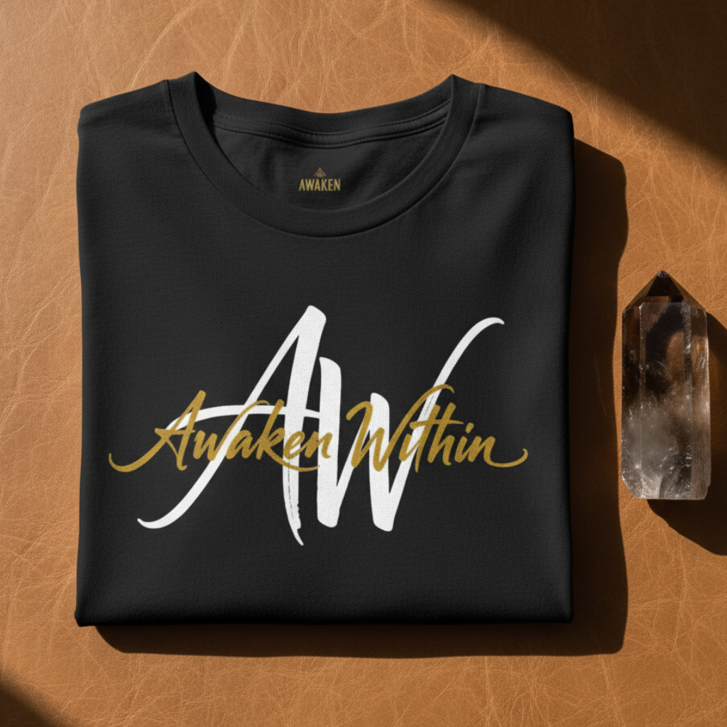Folded black tee