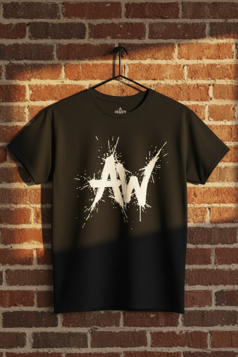 Hanging black splatter AW tee