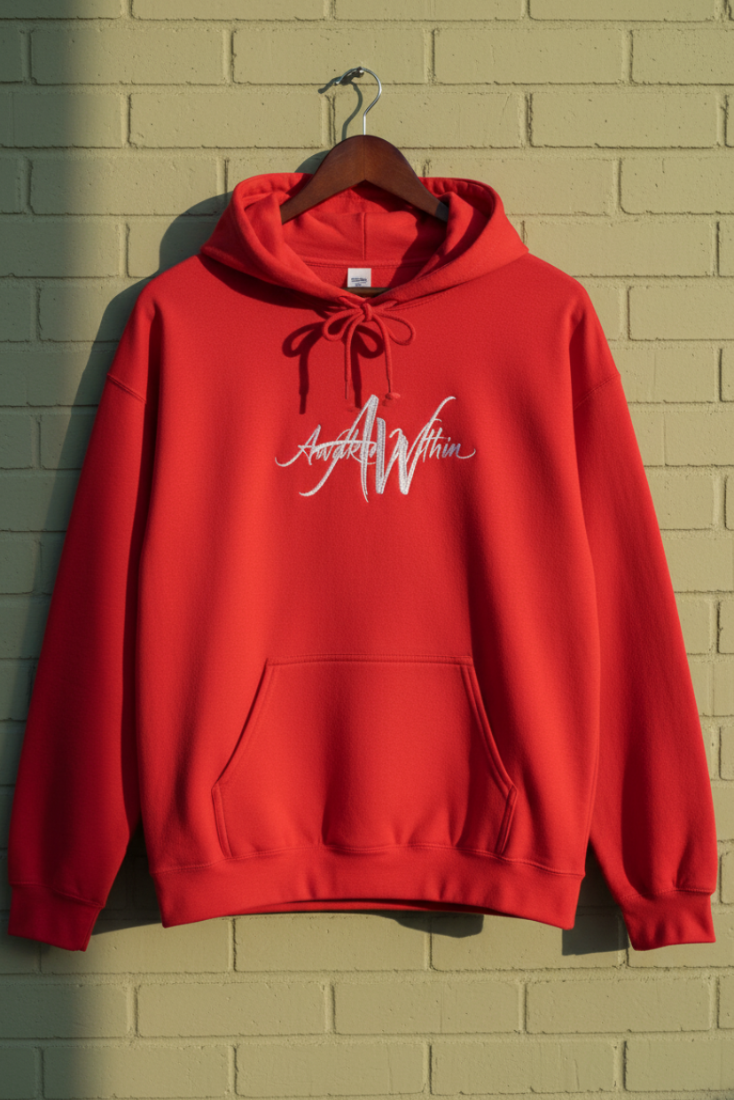 Hanging red hoodie