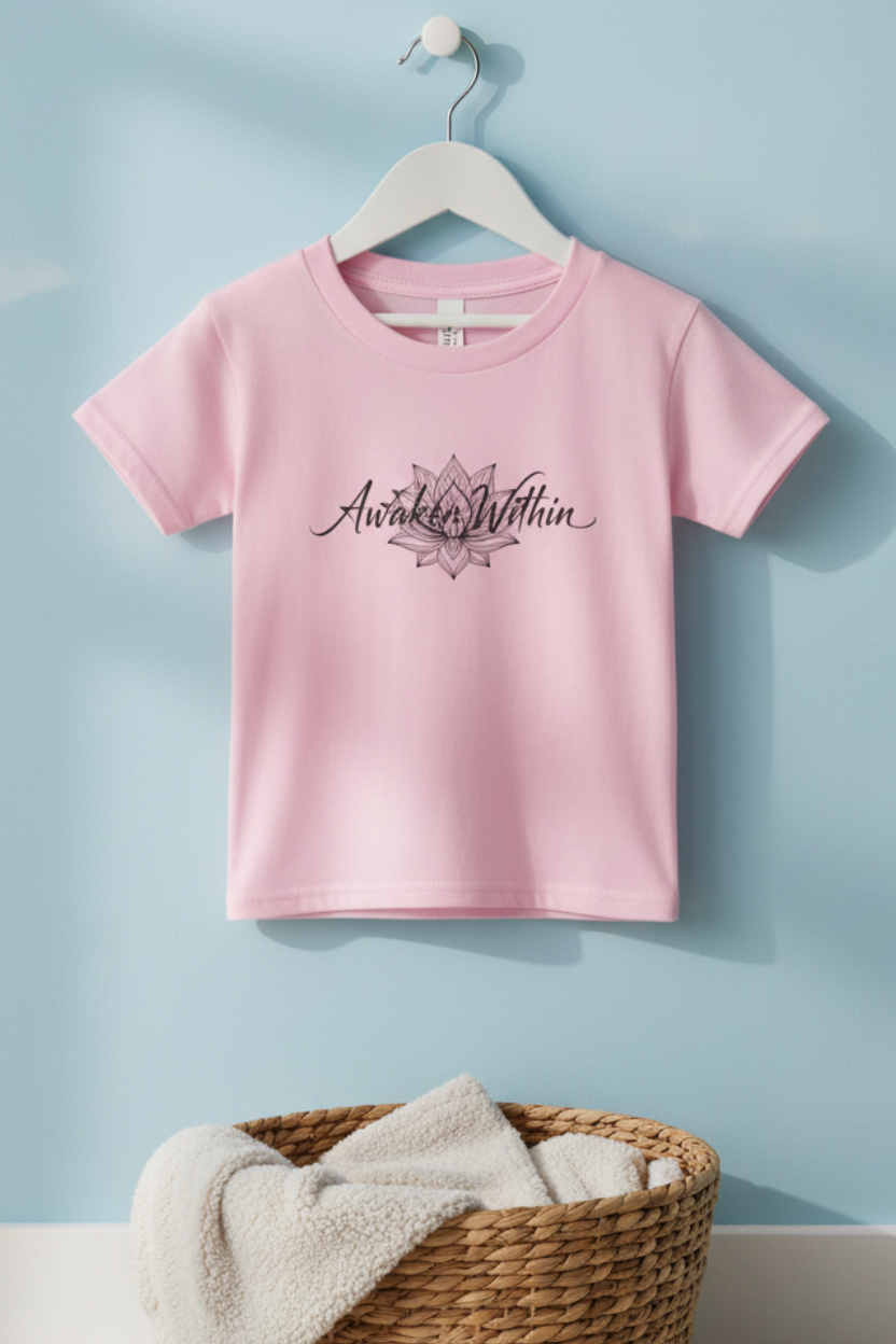 Hanging toddler girl tee