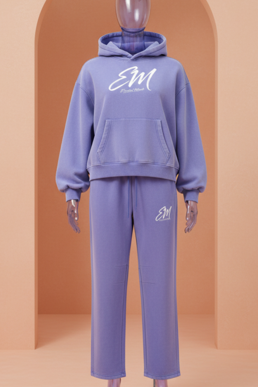 Lavender EM tracksuit campaign image