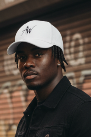 Male model wearing cap