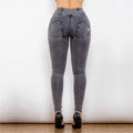 Melody high waist gray denim leggings