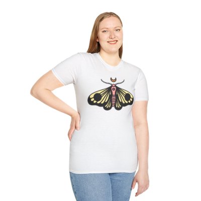 Moth & Crescent Moon T‑Shirt — 'Be Good Do Good' Graphic Tee