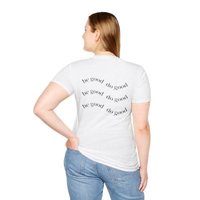 Moth & Crescent Moon T‑Shirt — 'Be Good Do Good' Graphic Tee