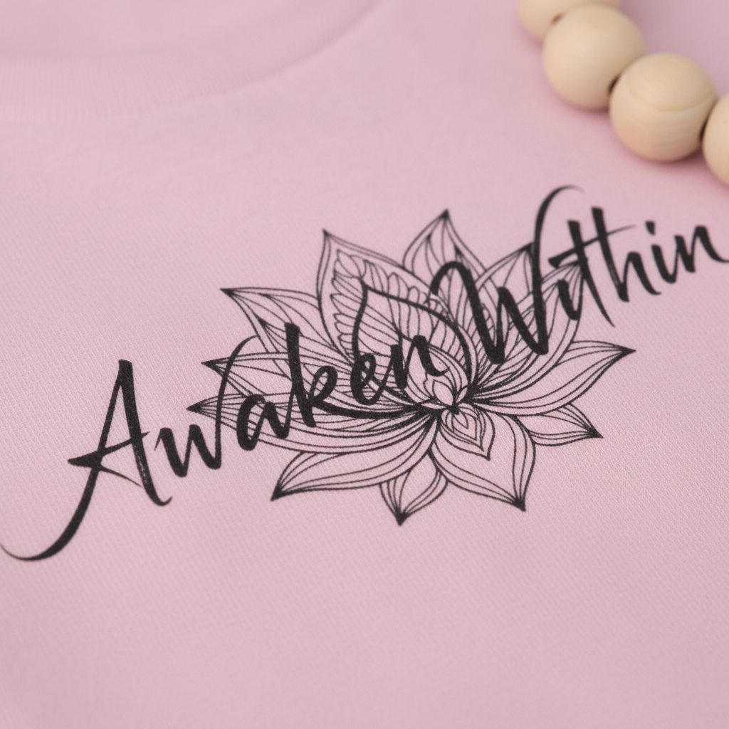 Toddler tee lotus detail